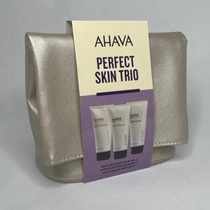 NWT Ahava Perfect Skin Trio Skincare Set Mud Mask Hydration Mask Exfoliator